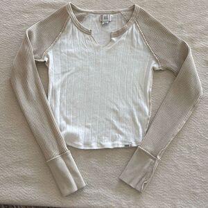 UO BDG Viv Spliced Notch Neck Tee